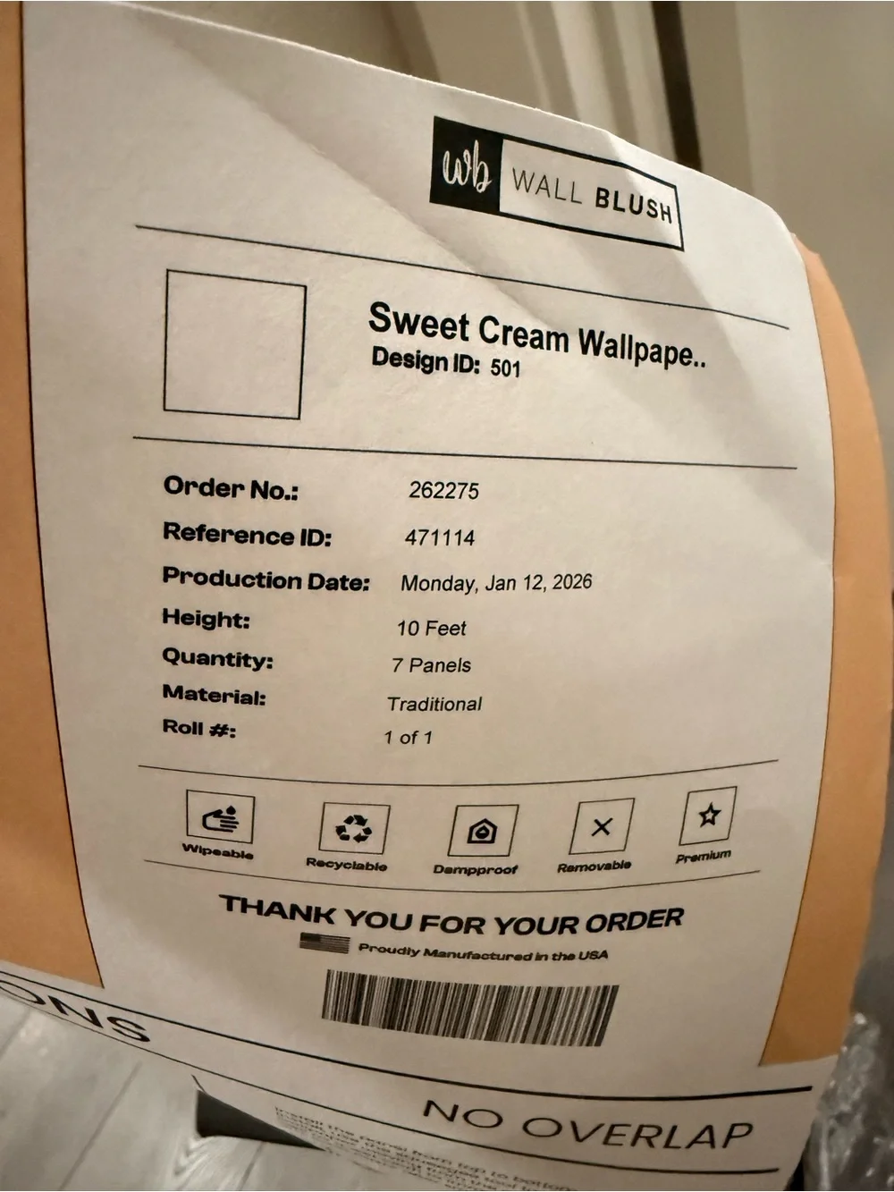 Wallblush listing sweet